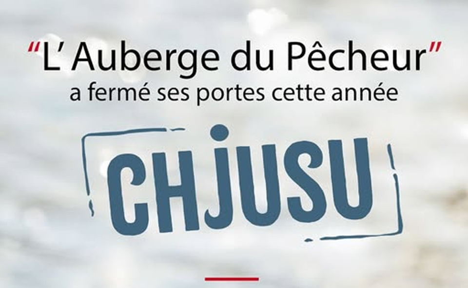 Auberge du Pecheur a fermé ses portes cette année, mais reste disponible pour vos évènements